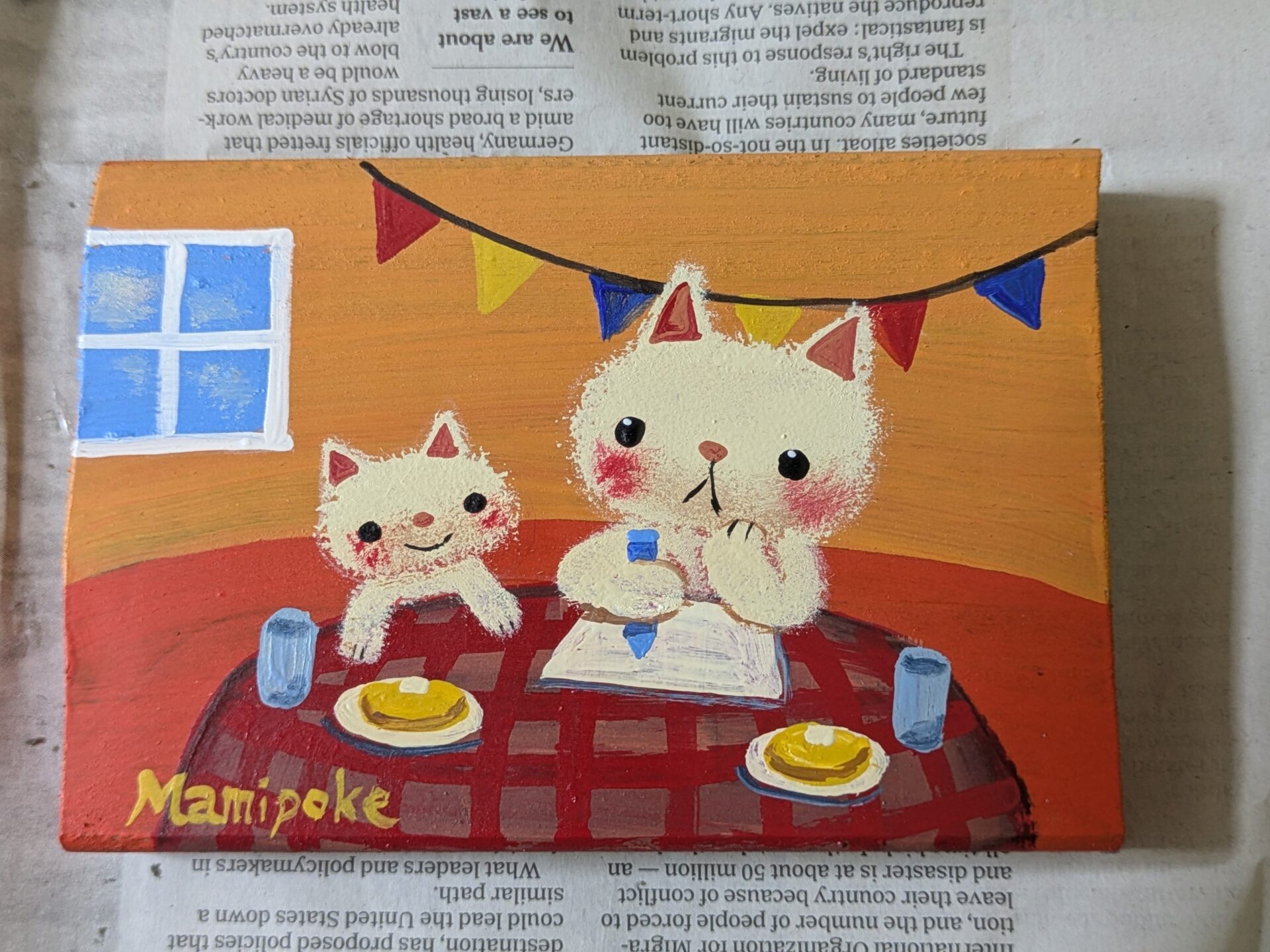 笑顔と猫とアート「まみぽけ作品展」開催！の画像